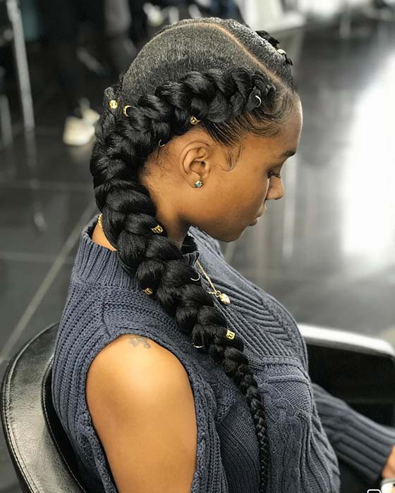 Accessorized Braided Style