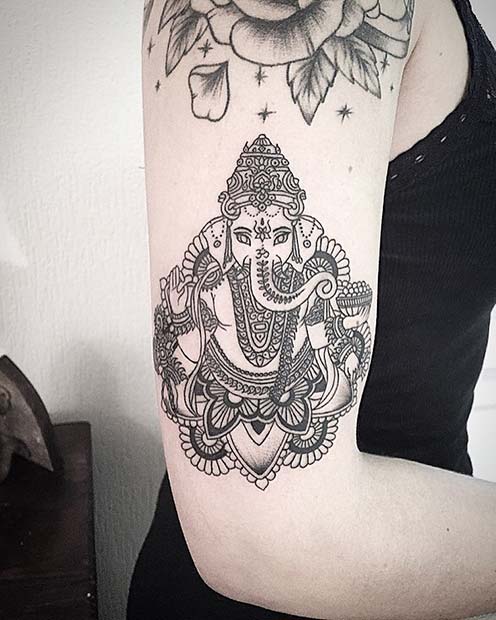 Ganesh Elephant Tattoo