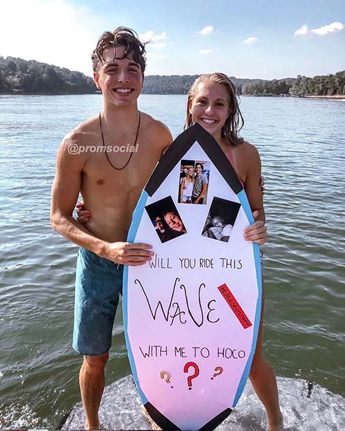 Proposal with a Surfing Theme