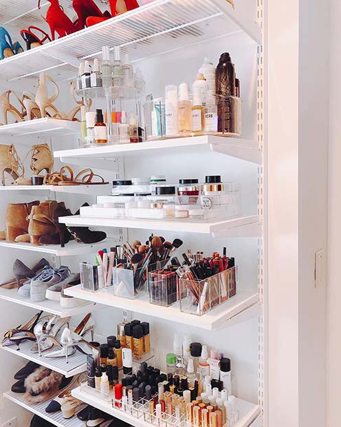 Shelves for Makeup and Shoes