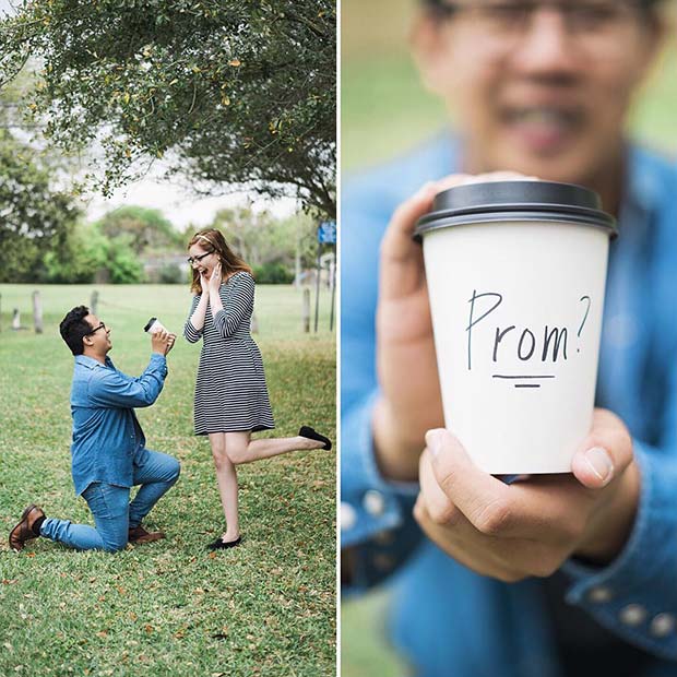 Simple Coffee Prom Proposal