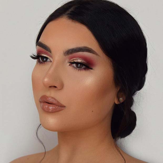 Simple and Glam Makeup for Prom