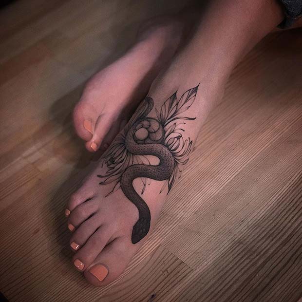 Badass Foot Tattoo