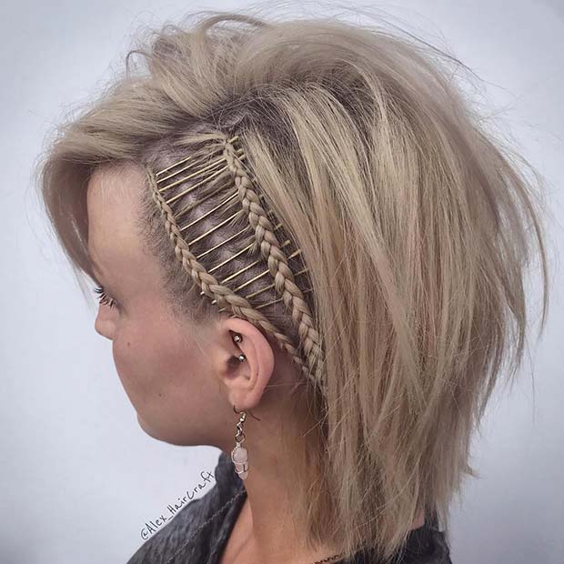 Edgy and Unique Braids for Short Hair