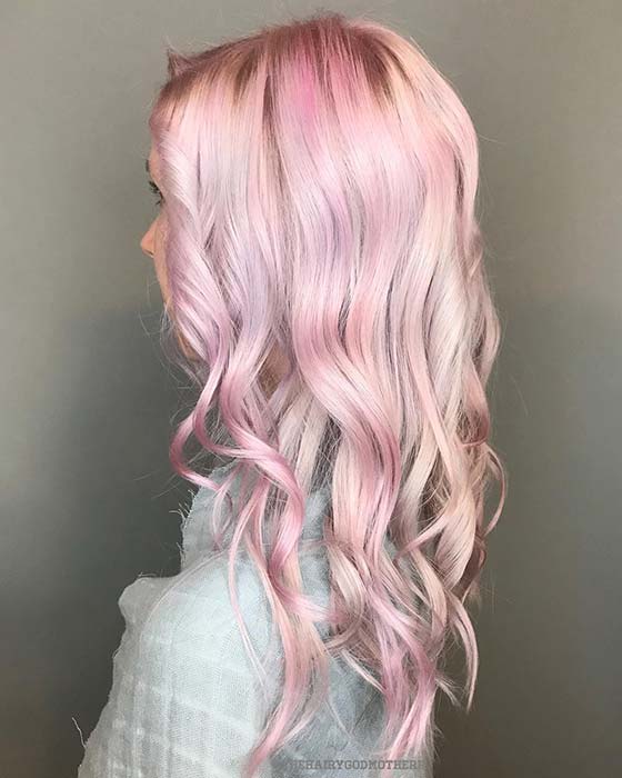Pale and Subtle Pink Hair