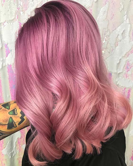 Pastel Pink and Purple Hair
