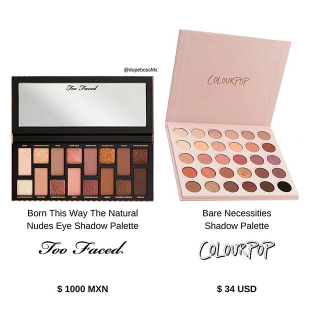 Too Faced Born This Way Palette Dupe