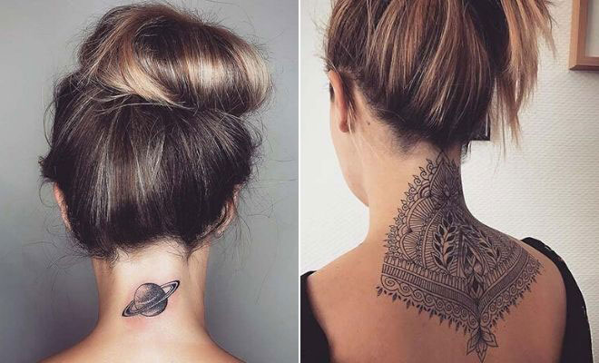 Back of Neck Tattoos for Women