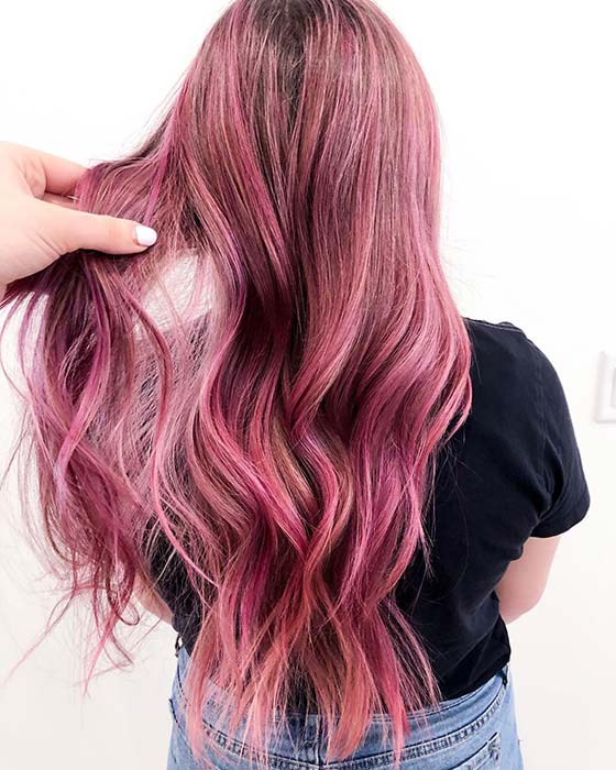 Bold Pink Hair Color Idea