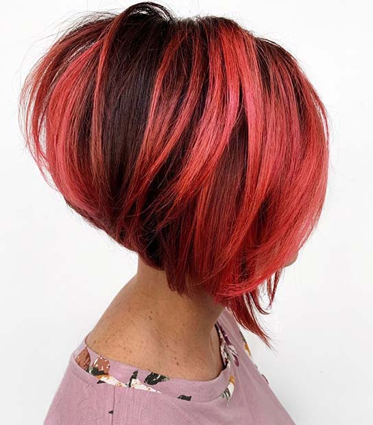 Bold Red Hairstyle