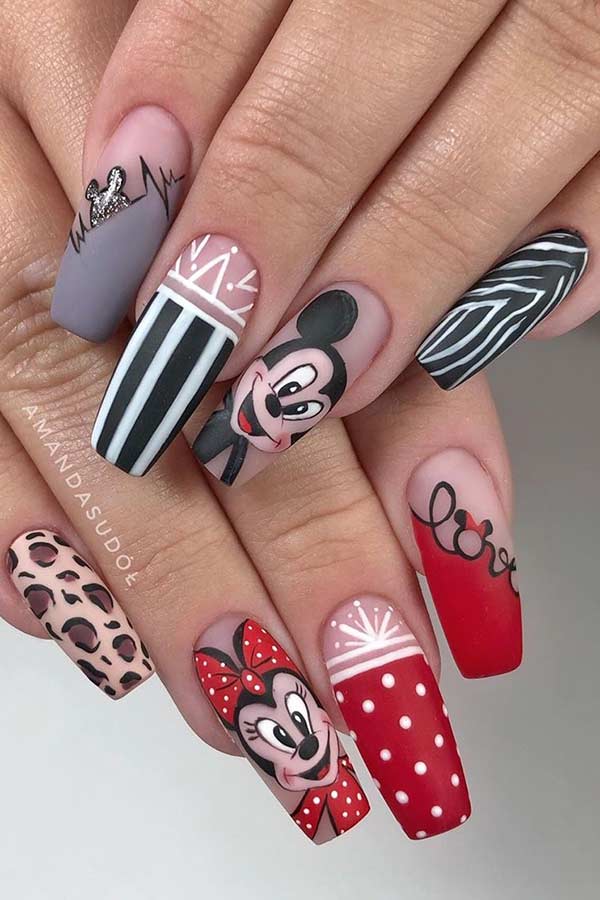 Cute Disney Inspired Nails