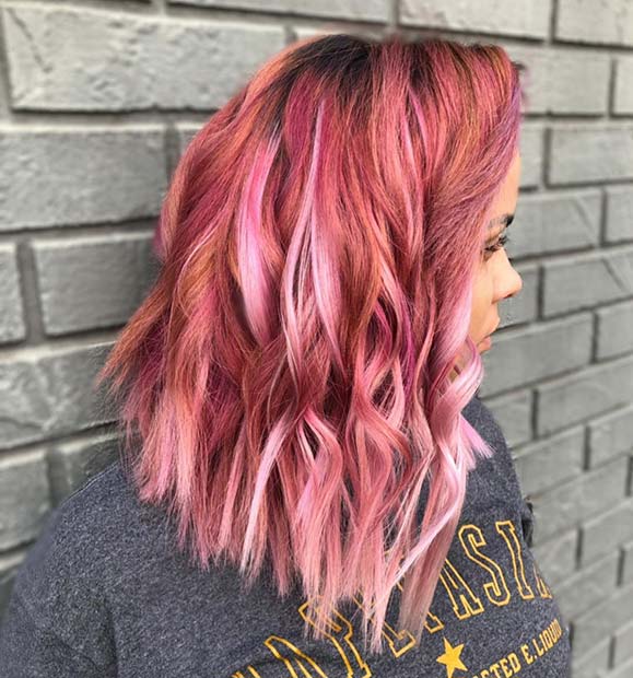 Multi Tone Pink Hair