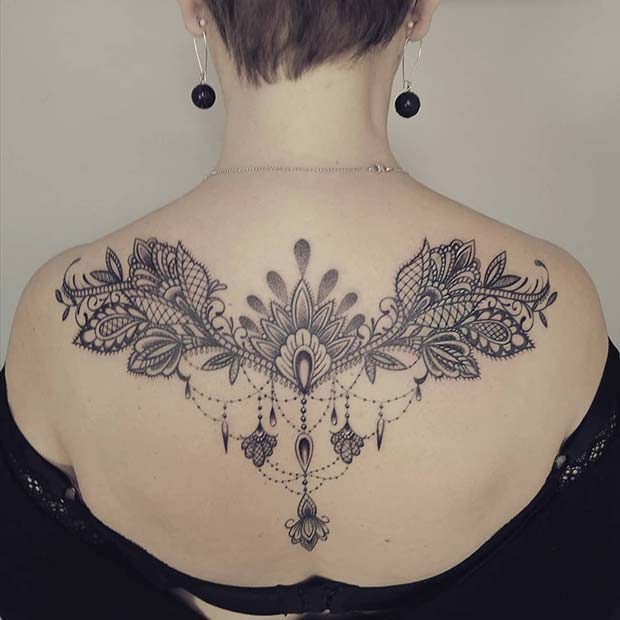 Ornamental Back Tattoo