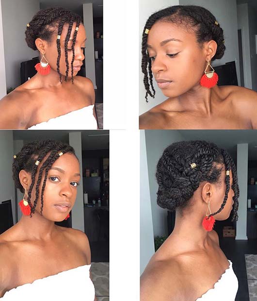 Braided Updo with Accessories