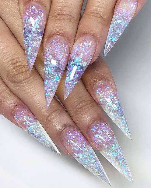 Magical Glitter Nails