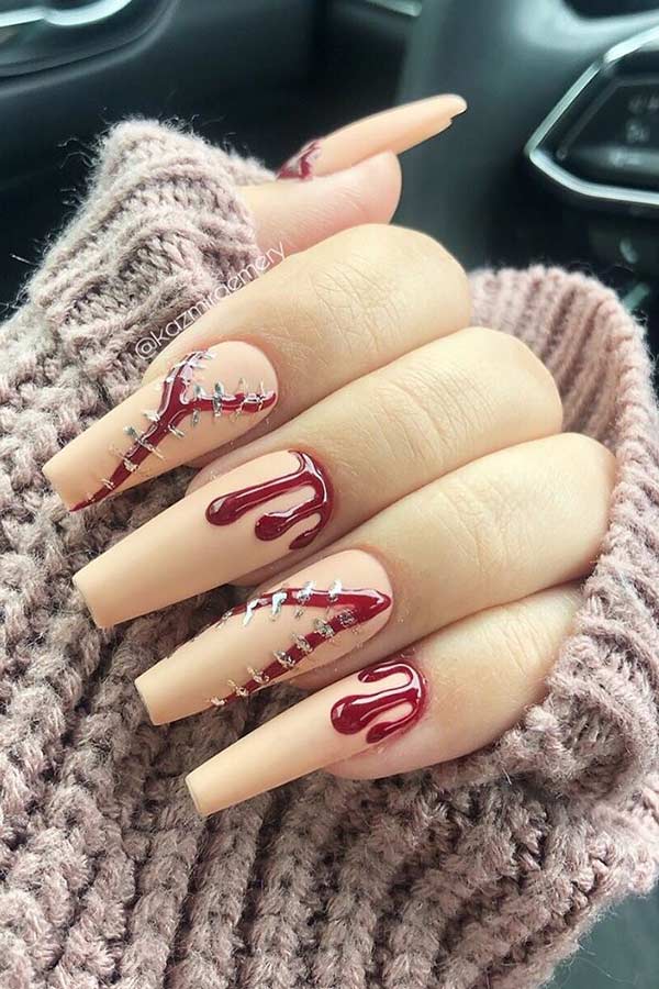 Coffin Nails for Halloween