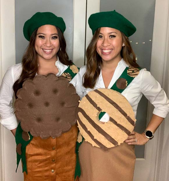 Girl Scout Cookies Duo Costume Idea