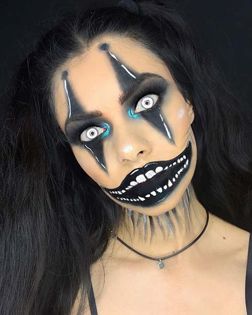 Scary Illusion Clown Makeup