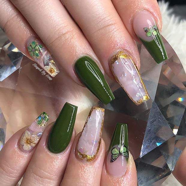 Stunning Olive Nails