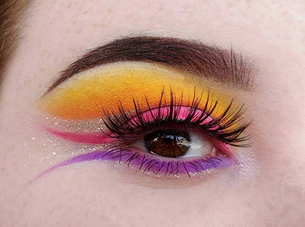 Vibrant Fairy Eye Makeup