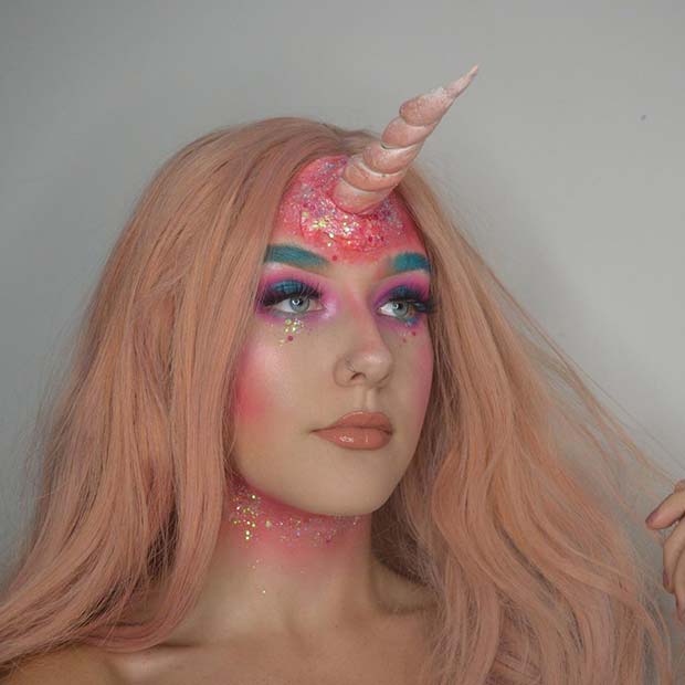 Magical Unicorn Halloween Makeup