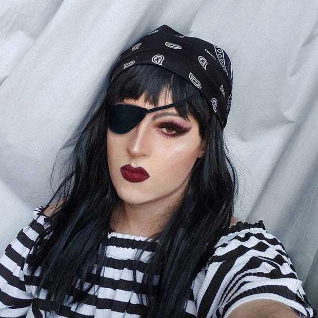 Stylish Pirate with an Eye Patch